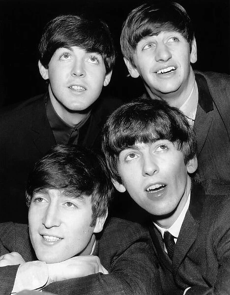 The Beatles pop group 1963. John Lennon, George Harrison, Ringo Starr, Paul McCartney