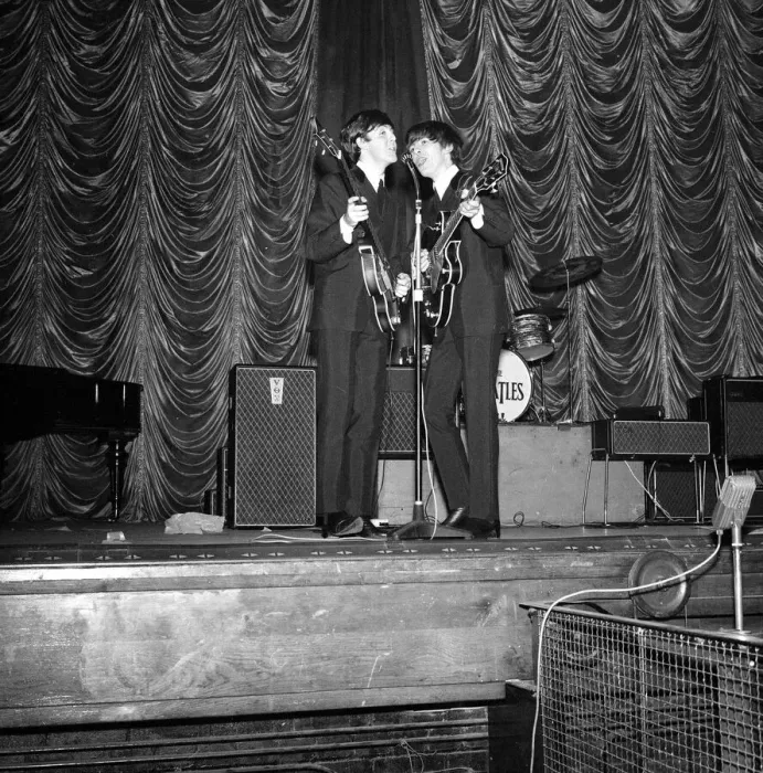 Framed Print : The Beatles Pop Group in Plymouth 13th November 1963. Paul McCartney Framed Print : The Beatles Pop Group in Plymouth 13th November 1963. Paul McCartney