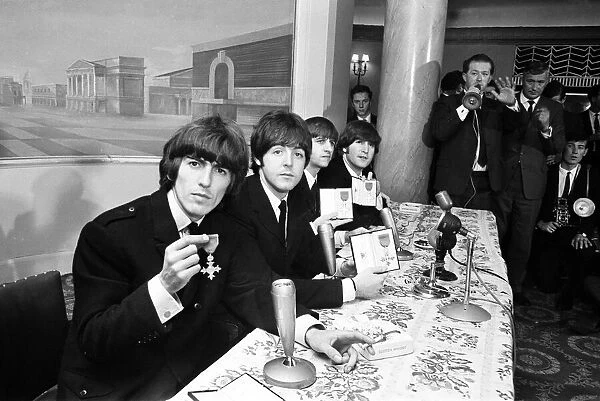 Beatles receive MBE s, Tuesday 26th October 1965. The Beatles received their