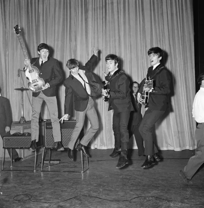 Framed Print : The Beatles during rehearsals for the Royal Variety Performance at The London Palladium Framed Print : The Beatles during rehearsals for the Royal Variety Performance at The London Palladium