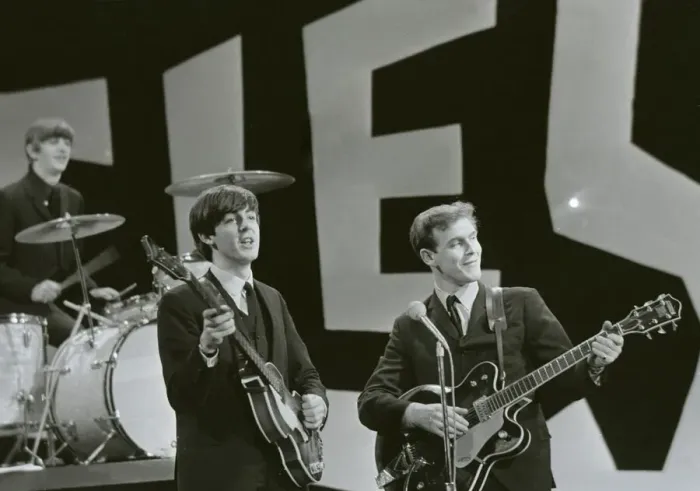 Framed Print : The Beatles rehearse for their appearance on the Ed Sullivan TV Show in New York