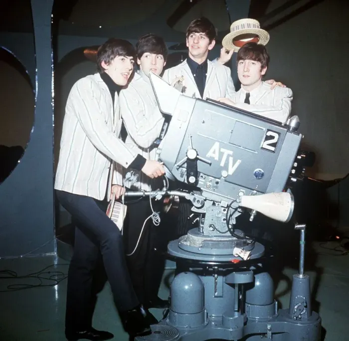 Framed Print : The Beatles Rehearse for ATV Show with Morcambe and Wise 2 December 1963