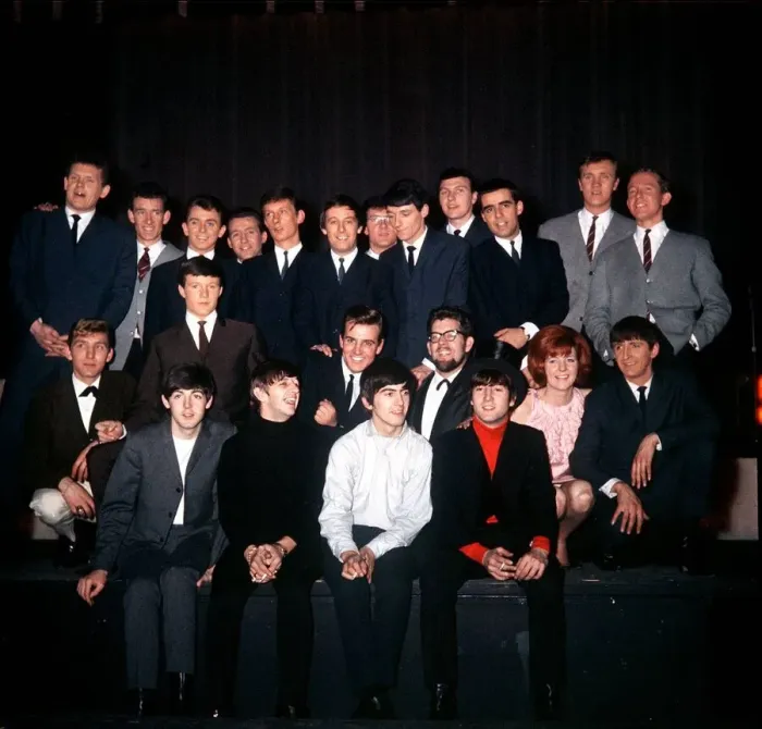 Framed Print : The Beatles support acts onstage at Finsbury Park Astoria during rehearsals for Framed Print : The Beatles support acts onstage at Finsbury Park Astoria during rehearsals for