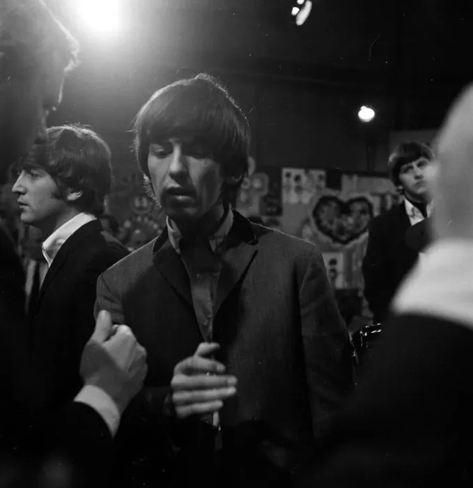 Framed Print : The Beatles at Television House, Kingsway, for an appearance on the television Show Framed Print : The Beatles at Television House, Kingsway, for an appearance on the television Show