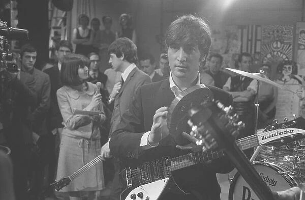 The Beatles at Television House, Kingsway, for an appearance on the television Show '