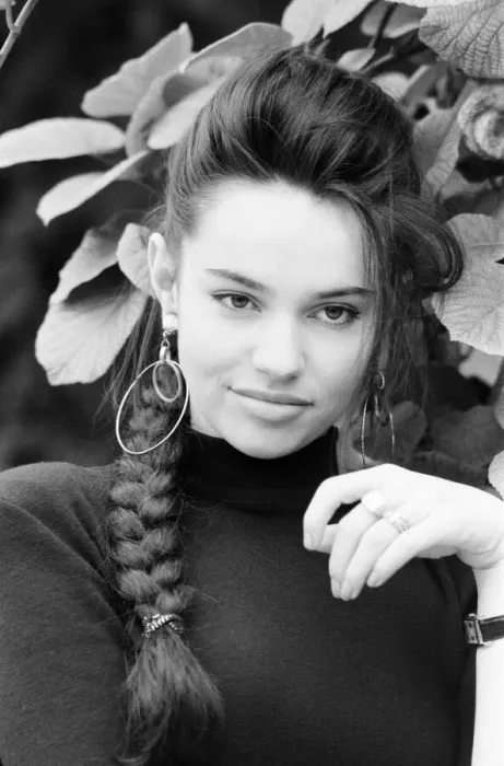Framed Print : Beatrice Dalle, french actress, photo-call in London to promote new film Betty Blue