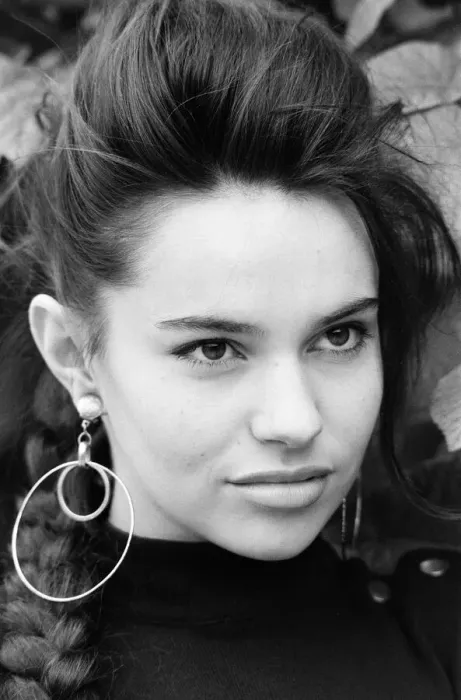 Framed Print : Beatrice Dalle, french actress, photo-call in London to promote new film Betty Blue