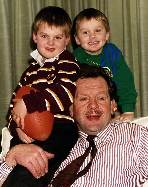 Bill Beaumont Ex Rugby TV Presenter with sons