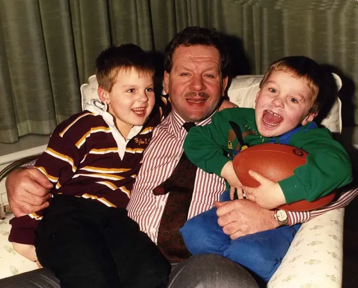 Framed Print : Bill Beaumont with family