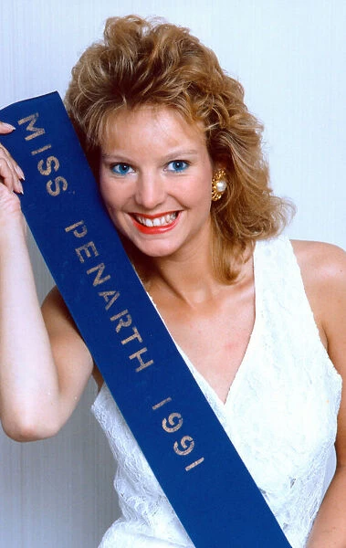 Beauty Queen Laura May, Miss Penarth. 1991