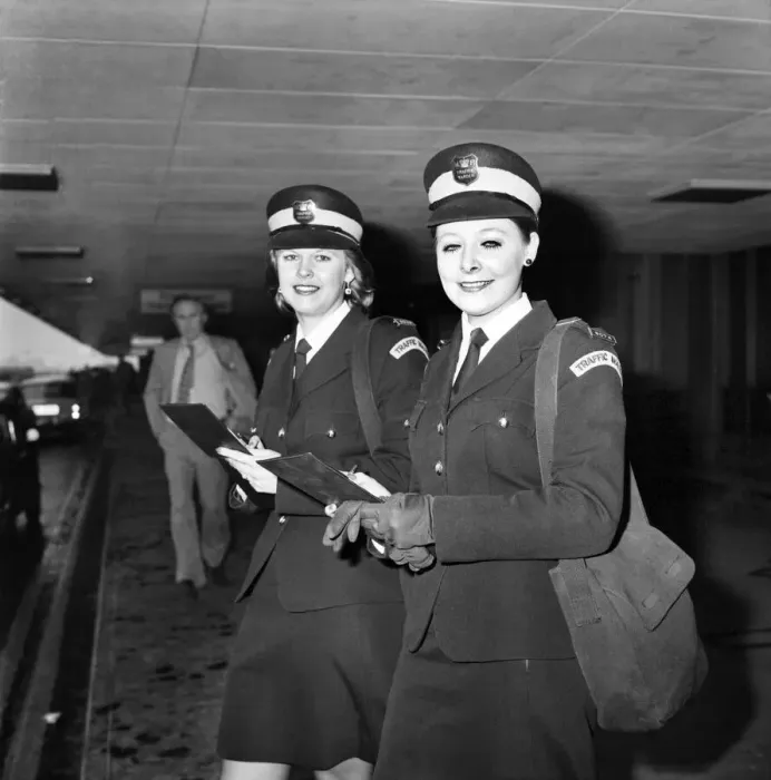 Framed Print : Beauty Queen Traffic Wardens. Travellers St Londons Heathrow Airport may have their Framed Print : Beauty Queen Traffic Wardens. Travellers St Londons Heathrow Airport may have their