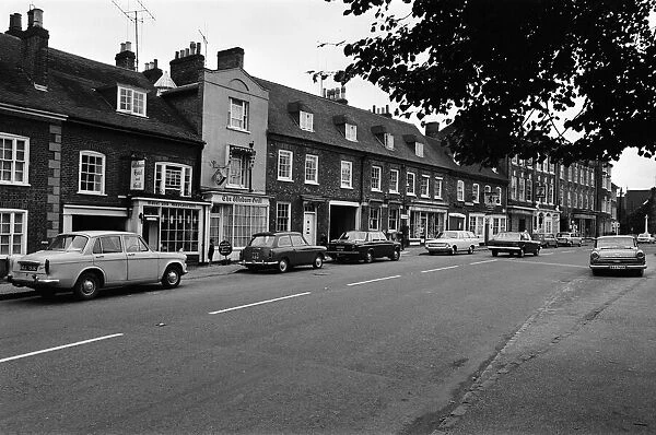 Bedford Street, Woburn Village, Bedfordshire. 24th July 1968