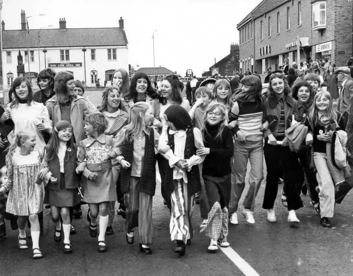 Framed Print : Bedlington Miners Picnic - Youngster dance in the main street of Bedlington Framed Print : Bedlington Miners Picnic - Youngster dance in the main street of Bedlington