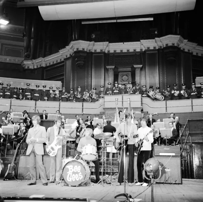 Framed Print : The Bee Gees whose first UK tour opens at the Royal Albert Hall, London 27th March 1968 Framed Print : The Bee Gees whose first UK tour opens at the Royal Albert Hall, London 27th March 1968
