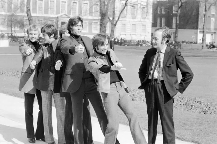 Framed Print : The Bee Gees are put through their paces by Britain