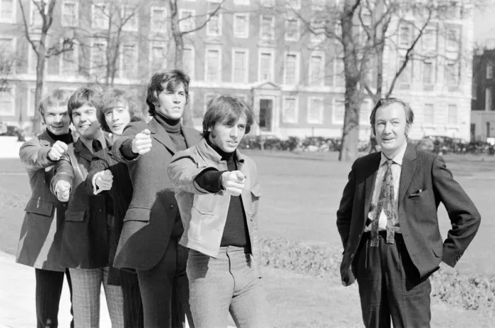 Framed Print : The Bee Gees are put through their paces by Britain Framed Print : The Bee Gees are put through their paces by Britain