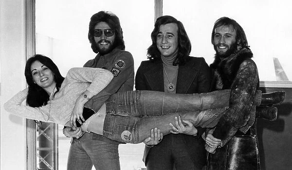 The Bee Gees pop group left to right: brothers Barry, Robin