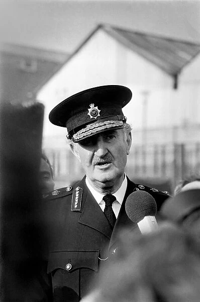 Belfast, Northern Ireland: Sir Arthur Young the RUC Inspector General, Shankill Rd