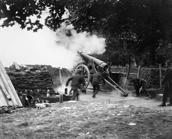 Belgian artillery which assisted the forts during the seige of Antwerp