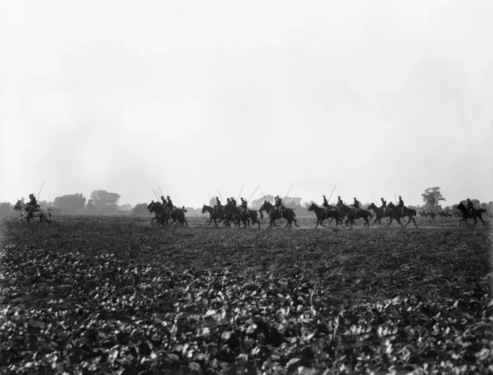 Framed Print : Belgian cavalry seen here in operation close to Hofstade 28th September 1914 Framed Print : Belgian cavalry seen here in operation close to Hofstade 28th September 1914