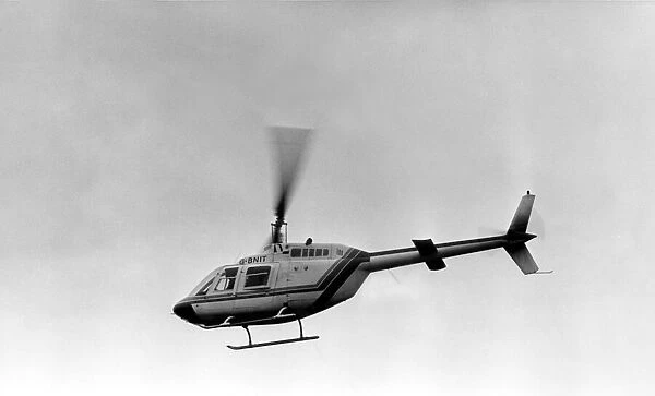 A Bell Jet Ranger helicopter used by Britiah Gas. 12th April, 1988