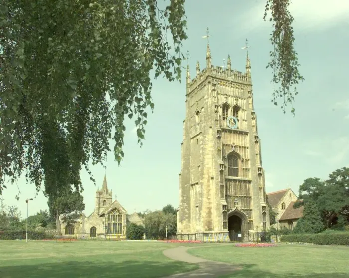 Framed Print : The Bell Tower in Abbey Park, Evesham