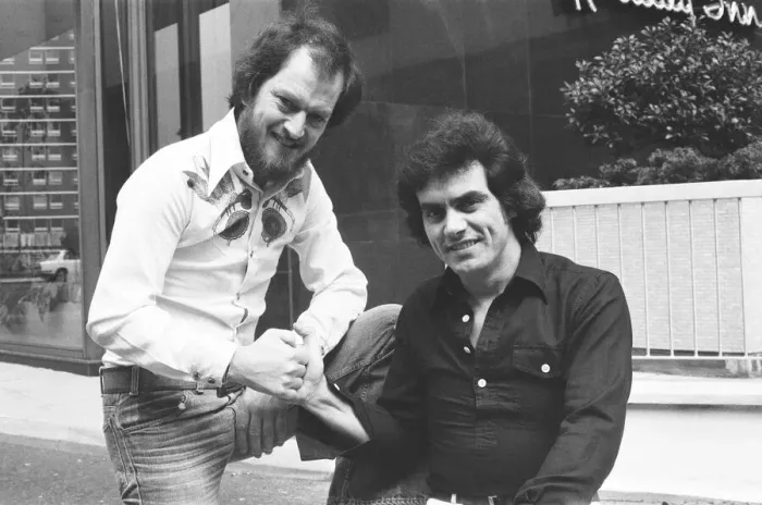 Framed Print : Benny Gallagher & Graham Lyle, of music group Gallagher & Lyle Framed Print : Benny Gallagher & Graham Lyle, of music group Gallagher & Lyle