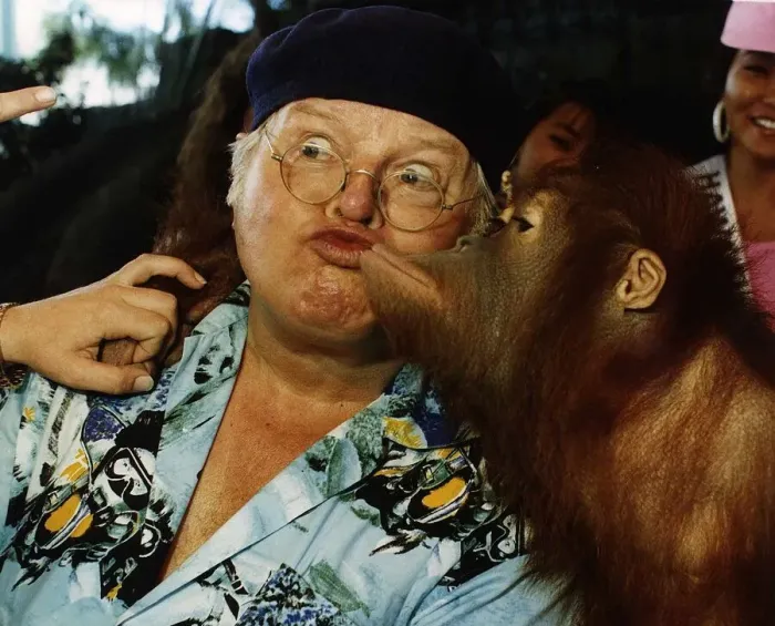 Framed Print : Benny Hill Actor Comedian With An Orang-U-Tan Framed Print : Benny Hill Actor Comedian With An Orang-U-Tan