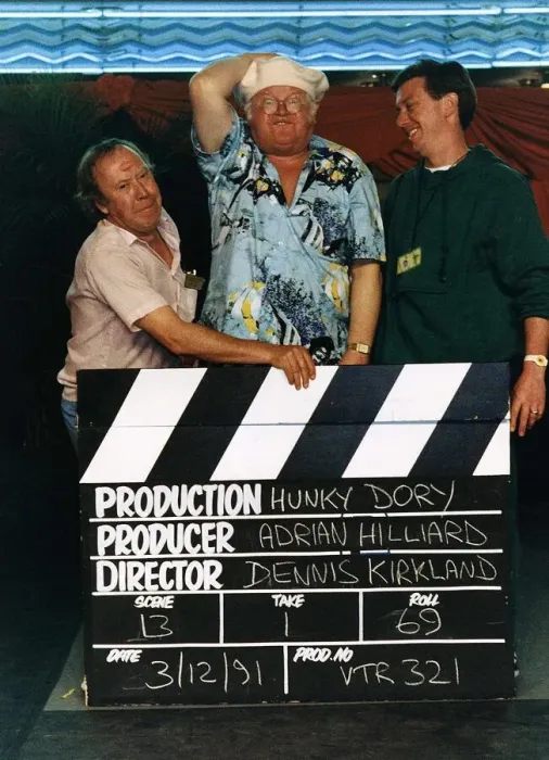 Framed Print : Benny Hill Actor Comedian With Producer Adrian Hilliard And Director Dennis Kirkland Framed Print : Benny Hill Actor Comedian With Producer Adrian Hilliard And Director Dennis Kirkland