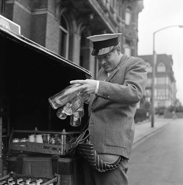 Benny Hill, comedian, who might have been a milkman. 10th May 1957