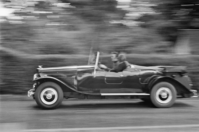 Framed Print : The Bentley Car, being driven by enthusiasts in the Berkshire area on Britain during an
