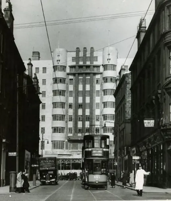  : Beresford Hotel - Sauchiehall Street, Glasgow March 1938 Facing Elmbank