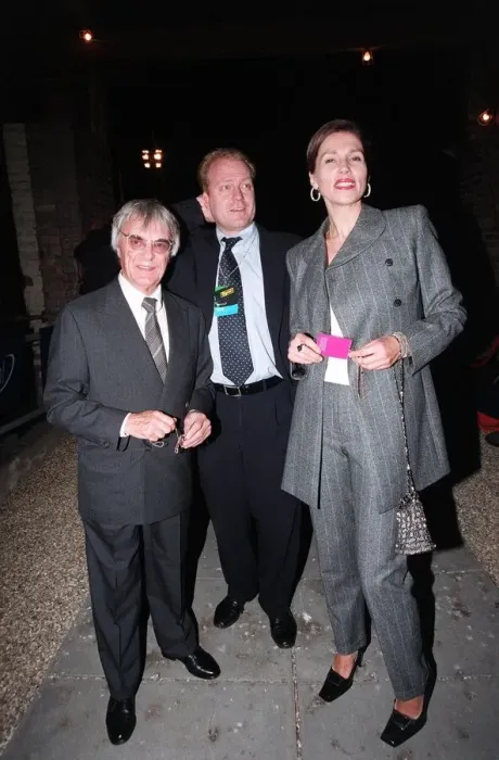 Framed Print : Berine Ecclestone October 98 F1 boss arriving for the launch of Sky Digital TV