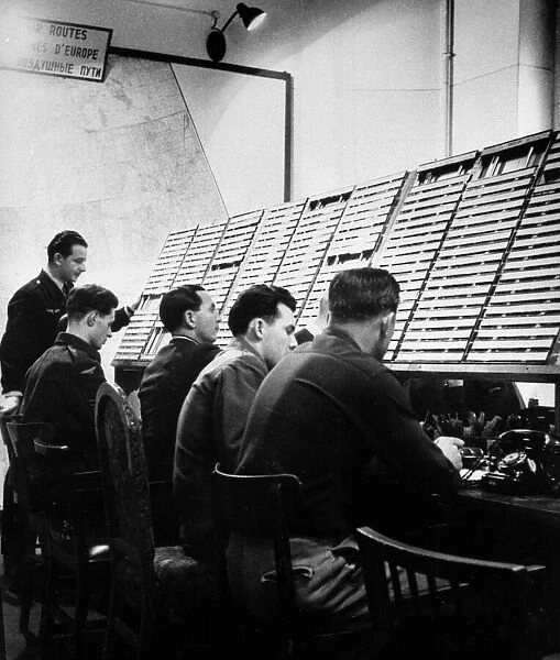 Berlin Air Lift 1948 Air Controllers directing the cargo planes during THe Berlin