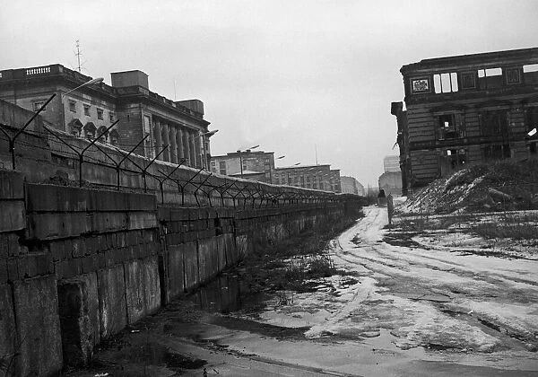 The Berlin Wall was a concrete and earth barrier built by the Soviet Union