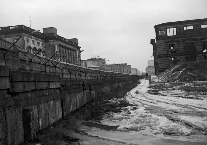 Framed Print : The Berlin Wall was a concrete and earth barrier built by the Soviet Union