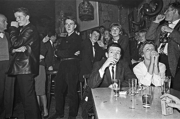 Berliners enjoying a night out at the Old Eden Saloon off of Damaschke Strasse