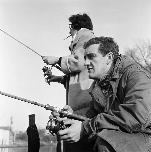 Bernard Cribbins, star of stage, film and TV fame, went fishing at Walton-on-Thames with