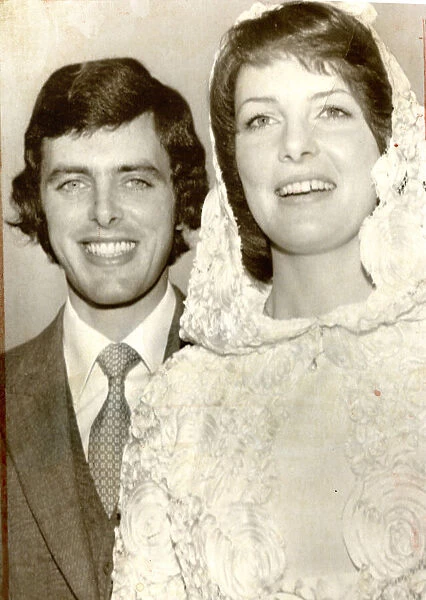 BERNARD GALLACHER golf 1973 wedding day to wife Lesley Gallacher Bernard Gallacher