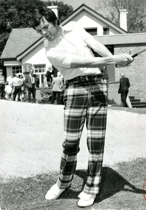 Framed Print : BERNARD GALLACHER golf 1974 golf tips feature tartan trousers Bernard Gallacher Framed Print : BERNARD GALLACHER golf 1974 golf tips feature tartan trousers Bernard Gallacher