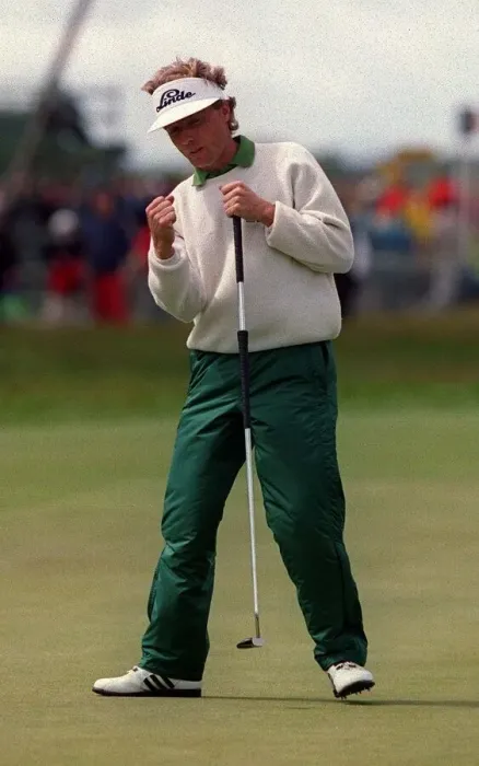 Framed Print : Bernhard Langer after sinking a putt. July 1999 Carnoustie, Scotland Framed Print : Bernhard Langer after sinking a putt. July 1999 Carnoustie, Scotland