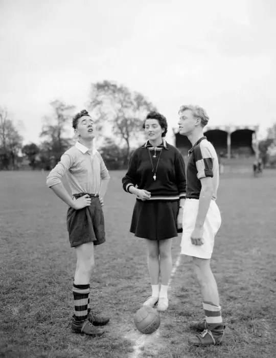 Framed Print : Beryl Pugh one of a handful of women Football Association referees Framed Print : Beryl Pugh one of a handful of women Football Association referees