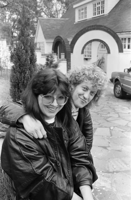Framed Print : Still the very best of friends, Noddy Holder and his wife Leandra at the luxury home they Framed Print : Still the very best of friends, Noddy Holder and his wife Leandra at the luxury home they