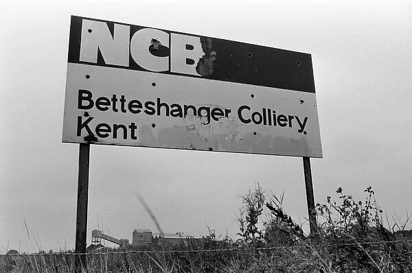 Betteshanger Colliery, Kent, threatened with closure. 1985