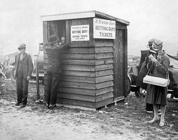 Betting Box at Epsom Derby, 2nd June 1927
