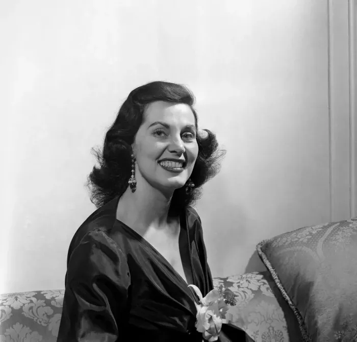 Framed Print : Betty George, American born star of stage musicals and cabaret who is on her first visit