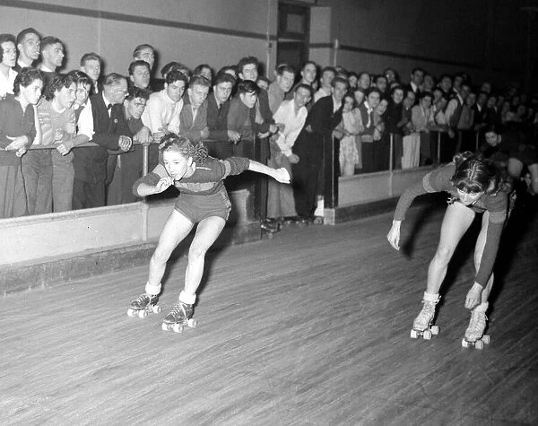 Betty Thatcher - roller skater Deember 1951