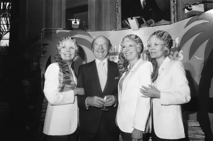Framed Print : The Beverly sisters were guests at the party for the 40th anniversary of Desert Island