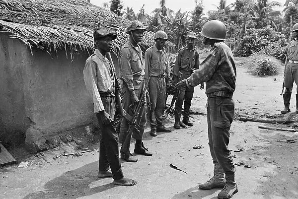Biafran soldiers seen here during the conflict. 11th June 1968