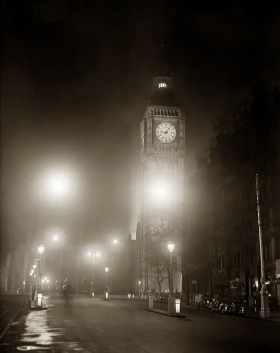 Framed Print : Big Ben and the Houses of Parliament floodlit for the opening of the Festival of Britain